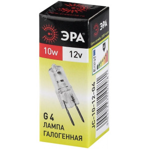 Лампа галогенная G4-JC-10W-12V ЭРА C0027367