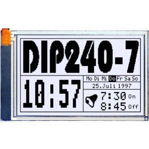 EA DIP240J-7KLWTP, Графические дисплейные ЖК-модули и принадлежности Black/White Contrast With Touch Screen