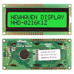 NHD-0216K1Z-FSPG-FBW-L, Модули сивольных ЖК-дисплеев и комплектующие FSTN (+) Transfl 80.0 x 36.0