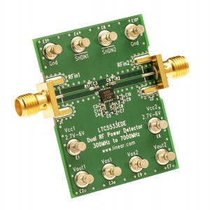 DC821A, Радиочастотные средства разработки LTC5533EDE - Dual RF Power Detector, 30