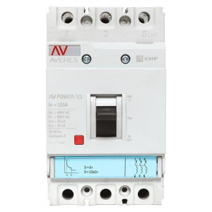 Выключатель автоматический 3п 125А 35кА AV POWER-1/3 TR AVERES mccb-13-125-TR-av