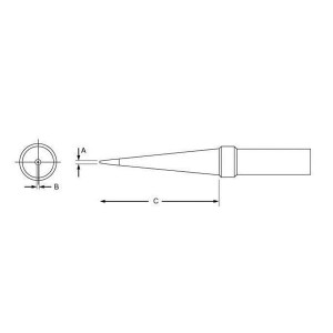 PTS8, Паяльники Weller Conical Tip For TC201 1.0
