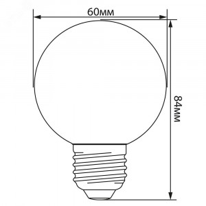 Лампа светодиодная LED 3вт Е27 зеленый шар G60 25907