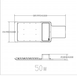 Светильник светодиодный SPP-503-0-50K-050 50Вт 5000лм 5000К IP65 (Аналог ДКУ) консольный Б0043667