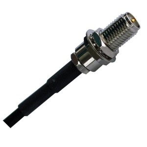 CONREVSMA005-C08.5, RF Connectors / Coaxial Connectors RPSMA Fml Blkhd RMnt Crmp w 8.5" RG-174