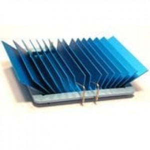 ATS-50450G-C1-R0, Радиаторы maxiFLOW Heatsink with maxiGRIP Attachment, Double-Sided Thermal Tape, Blue-Anodized, T412, 45x45x12.5mm