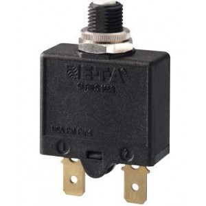 1658-G21-04-P10-25A, Автоматические выключатели Single pole thermal reset circuit breaker in a miniature design intended for threadneck or snap-in mounting, dimensions: 32.0 x 27.0 x 13.6 mm.