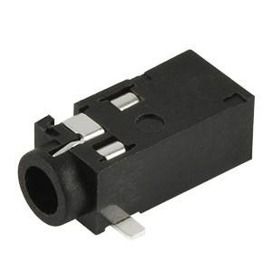 SJ-2504A-SMT-TR, Телефонные разъемы 2.5mm Audio Jack SMT 4 conductor 0 switch