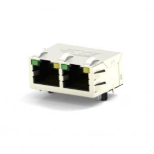 5-2337994-3, Модульные соединители / соединители Ethernet RJ45 JACK MAG. POE 10/100 LED 1X2 INV.