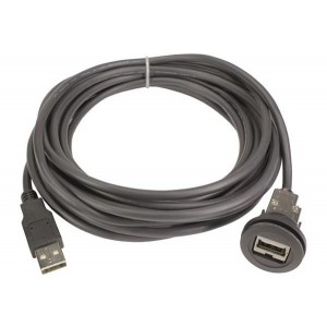 09454521961, Кабели USB / Кабели IEEE 1394 har-port USB 2.0 A-A coupler with cable, 1.0m - black version