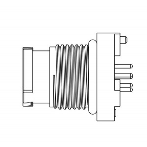 AD-04PMMP-QC8001, Цилиндрические метрические разъемы 4P M CONN M PIN PCB