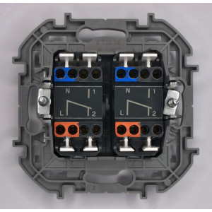 Переключатель модульный 2-кл. Inspiria 10AX 250В бел. Leg 673655