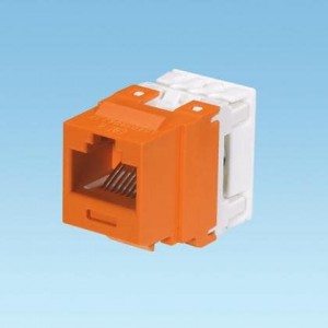 NK688MOR, Модульные соединители / соединители Ethernet NK Cat 6 punchdown jack module - Orange