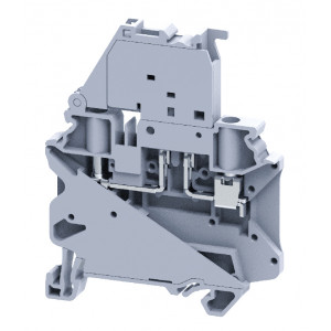 CYF4L6-60V, Предохранительная клемма, светодиодная индикация 6-60V, тип фиксации провода: винтовой, номинальное сечение: 4 мм кв., 10A, 1000V, ширина: 6 мм, цвет: серый, тип монтажа: DIN35