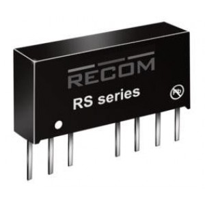 RS12-2405SZ, Преобразователи постоянного тока в постоянный с изоляцией 12W 9-36Vin 05Vout 2.4A SIP8