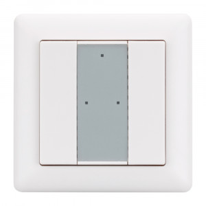 Панель Knob SR-KN9551K2-UP White (KNX, DIM) 023487, Универсальная многофункциональная встраиваемая настенная панель для систем KNX. 2 клавиши. Материал - пластик. Цвет корпуса - белый. Питание от шины KNX DC 21-30V. Габариты 55.5х55.5х13 мм. Совместима с рамками европейских производителей (GIRA, JUNG, BERK