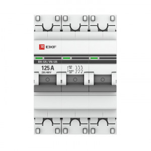 Выключатель нагрузки 3п 125А ВН-125 PROxima SL125-3-125-pro