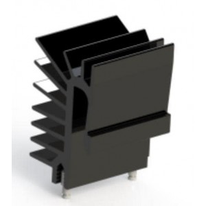 694-100, Радиаторы Heat Sink, Board Mount, TO247, Integrated Clip, Black Anodized, Solder to PCB Attachment, 100mm Length, 35.05mm Height, 22mm Width