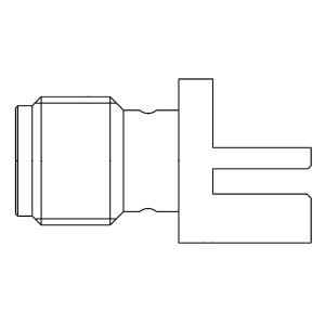 132409-10, РЧ соединители / Коаксиальные соединители SMA End Launch Rcpt 0.42 PCB