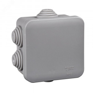 КОРОБКА РАСПРЕДЕЛИТЕЛЬНАЯ ОТКРЫТОЙ УСТАНОВКИ 70X70X40, IP55, 6 сальников DIY C2 IMT350901