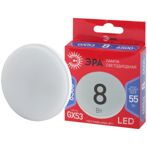 Лампа светодиодная RED LINE LED GX-8W-865-GX53 R 8Вт GX таблетка 6500К холод. бел. GX53 Б0045333