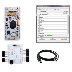 EV3DK, Средства разработки интегральных схем (ИС) аудиоконтроллеров  Includes EasyVR 3 Module, Arduino Shield adapter, QuickUSB cable, and Sensory QT2SI Lite License.