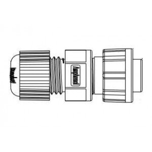 BB-04BFFA-QL8SPP, Стандартный цилиндрический соединитель X-LOK STD ASSY 4PIN F CONN F PIN OD5-6mm