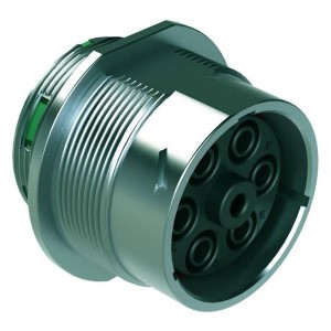 AHDM04-24-07SN, Стандартный цилиндрический соединитель SZ 24 RCPT 7 POS SOCKET STND ARGMNT