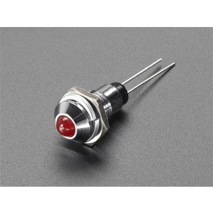 2177, Принадлежности Adafruit  5mm Chromed Metal Wide Convex Bevel LED Holder - Pack of 5