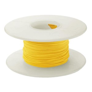 R30Y-0100, Монтажный провод 30AWG KYNAR INSUL 100' SPOOL YELLOW