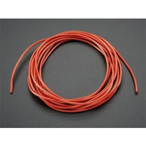 1877, Принадлежности Adafruit  Silicone Cover Stranded-Core Wire - 2m 26AWG Red