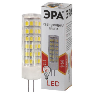 Лампочка светодиодная STD LED JC-7W-220V-CER-827-G4 G4 7Вт керамика капсула теплый белый свет Б0027859