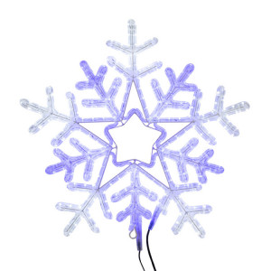 Фигура световая Снежинка цвет белая/синяя, размер 60x60 см, с контроллером 501-531