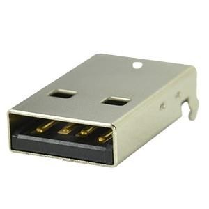 UP2-AH-1-TH, USB-коннекторы USB 2.0 type A plug 4 pin Horizontal TH