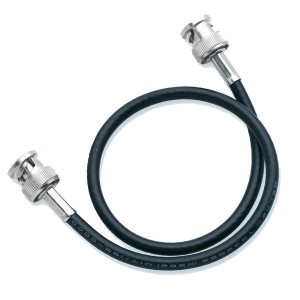 BU-5050-B-12-0, Test Leads Black BNC Male on Bo