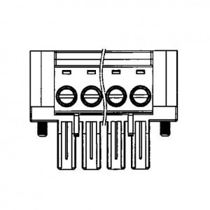 ET03015200J0G, Съемные клеммные колодки 762 TB PLUGGABLE PLUG WF