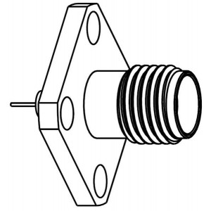 901-10151, РЧ соединители / Коаксиальные соединители SMA StraightJack PanelMount,50ohm