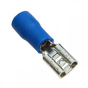 FDD2-187 BLUE, Клемма ножевая изолированная FDD2-187(5) HST, синяя