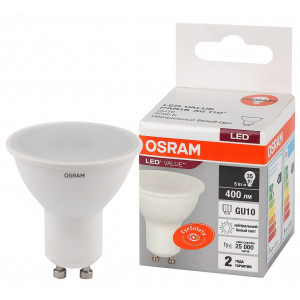 Лампа светодиодная LED Value LVPAR1635 5SW/840 5Вт GU10 230В 10х1 RU OSRAM 4058075581364