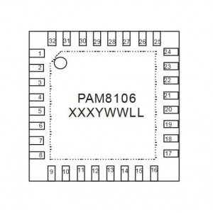 PAM8106TVR, Усилители звука 10W Stereo Class-D Audio Amp with SSM