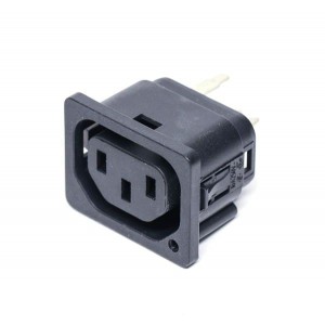 3-104-300, Модули подачи электропитания переменного тока 10A APP OUTLET 2.5mm 12AWG V & S LOCK BLK