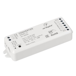 Конвертер SMART-C1 (12V, RF-0/1-10V, 2.4G) (Arlight, IP20 Пластик, 5 лет)