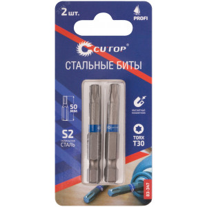 Биты стальные, 2 шт, Profi, TORX T30, 50 мм 83-347