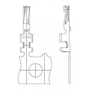 DF19-3032SCFA, Проводные клеммы и зажимы MALE CONTACT GOLD 30-32 AWG