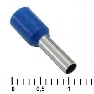 DN02508 BLUE (2.2X8MM), Наконечник на кабель DN02508, синий, 2.2x8 мм