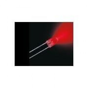 SLR-343VC3F, Стандартные светодиоды - Сквозного монтажа LED 650NM 2PIN UNI-COLOR RED