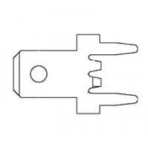 63823-1 (Mouser Reel), Клеммы STR PCB .187X.020 Reel of 1000