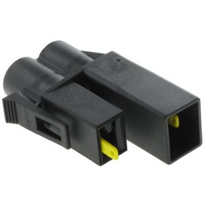 DCSHHPE02BKSV, Автомобильные разъемы 2W CONNECTOR HOUSING 9.5MM