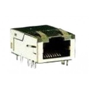 RJMG2012119A0NR, Модульные соединители / соединители Ethernet R/A,DipType, LowProf ShortBod1000baseT