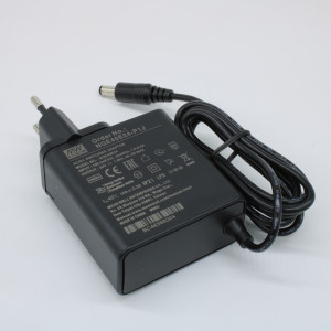 NGE45E24-P1J, AC-DC, 45.1Вт, сетевой адаптер, выход 24В/1.88А, вход 80...264В AC, 47...63 Гц, изоляция 4000B DC, 2xMOPP, 62x30*x65мм, -30...+70C, евровилка, выходной разъем 11мм, диам. 5.5х2.1мм